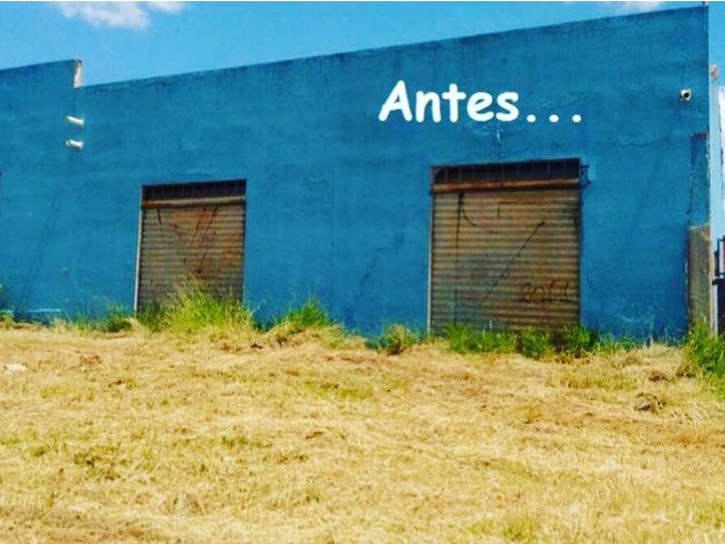Jardinagem para casas de campo em Avaré: Antes: antes e depois de fachada comercial, por Greg Garden Paisagismo